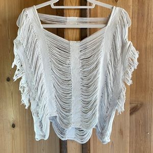 R2 Fashion Cream Boho Shirt